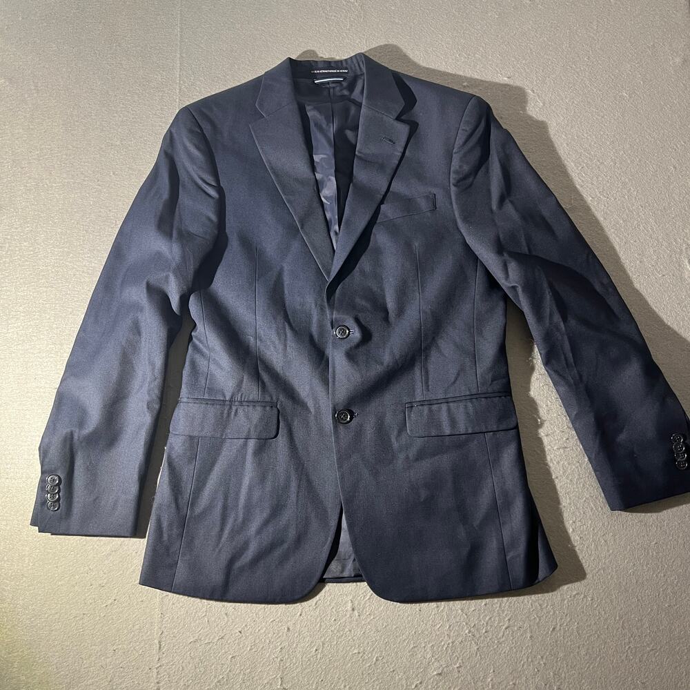 Tommy Hilfiger Men’s Navy Blue Two Button Blazer Jacket
